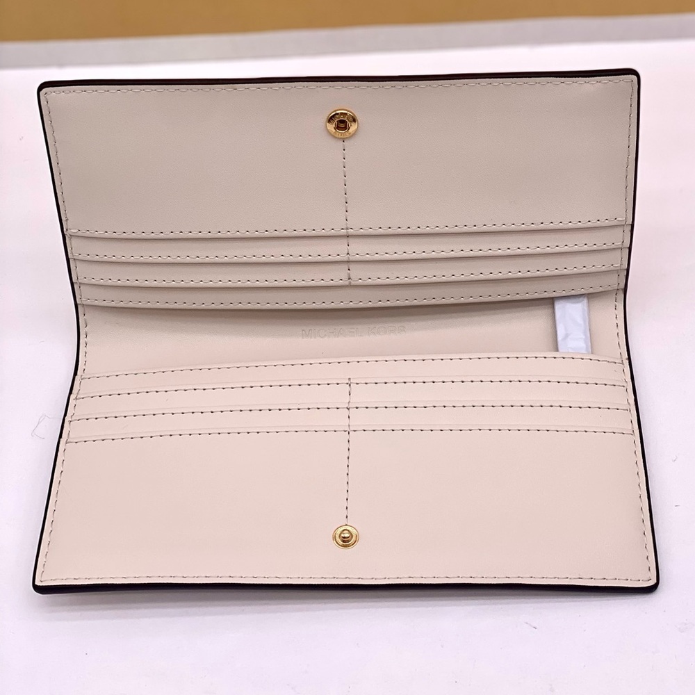 Michael Kors Reed Large Snap Bifold Wallet Light Cream - Picture 5 of 11